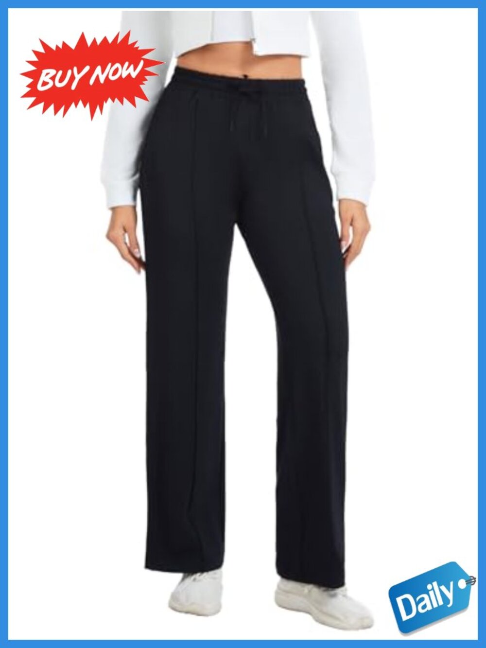 Women's Track Pants Loose Straight Leg Jogging Sweatpants